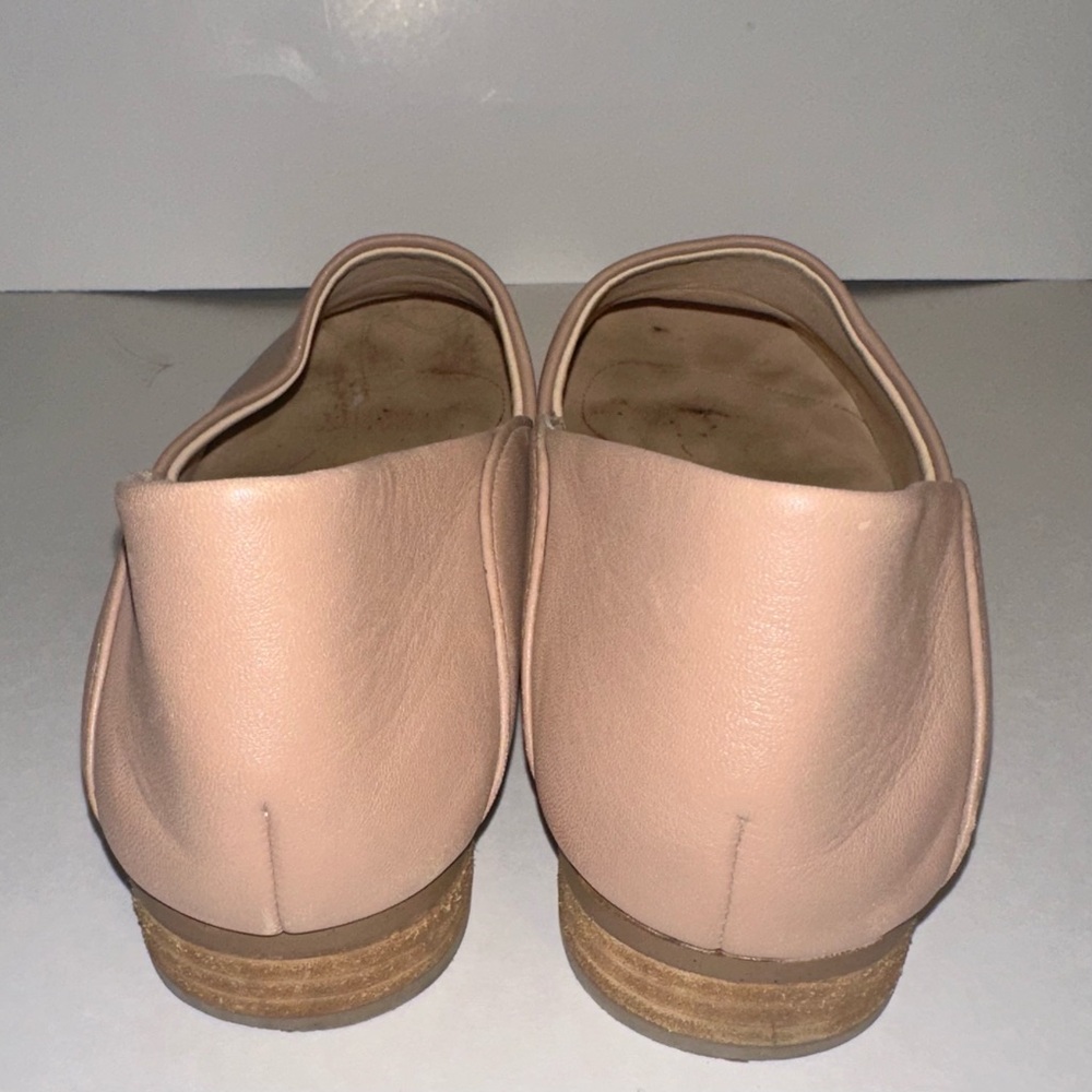 Clarks Shoes Women’s 7.5 M Pure Tone Casual Slip On Loafer Flats Beige Leather - Picture 5 of 7